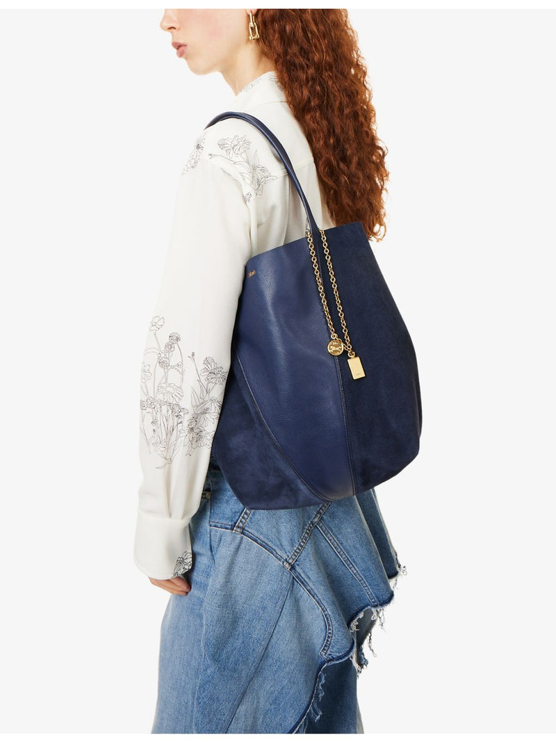 Chloé Spin leather tote bag with double handles - British brand