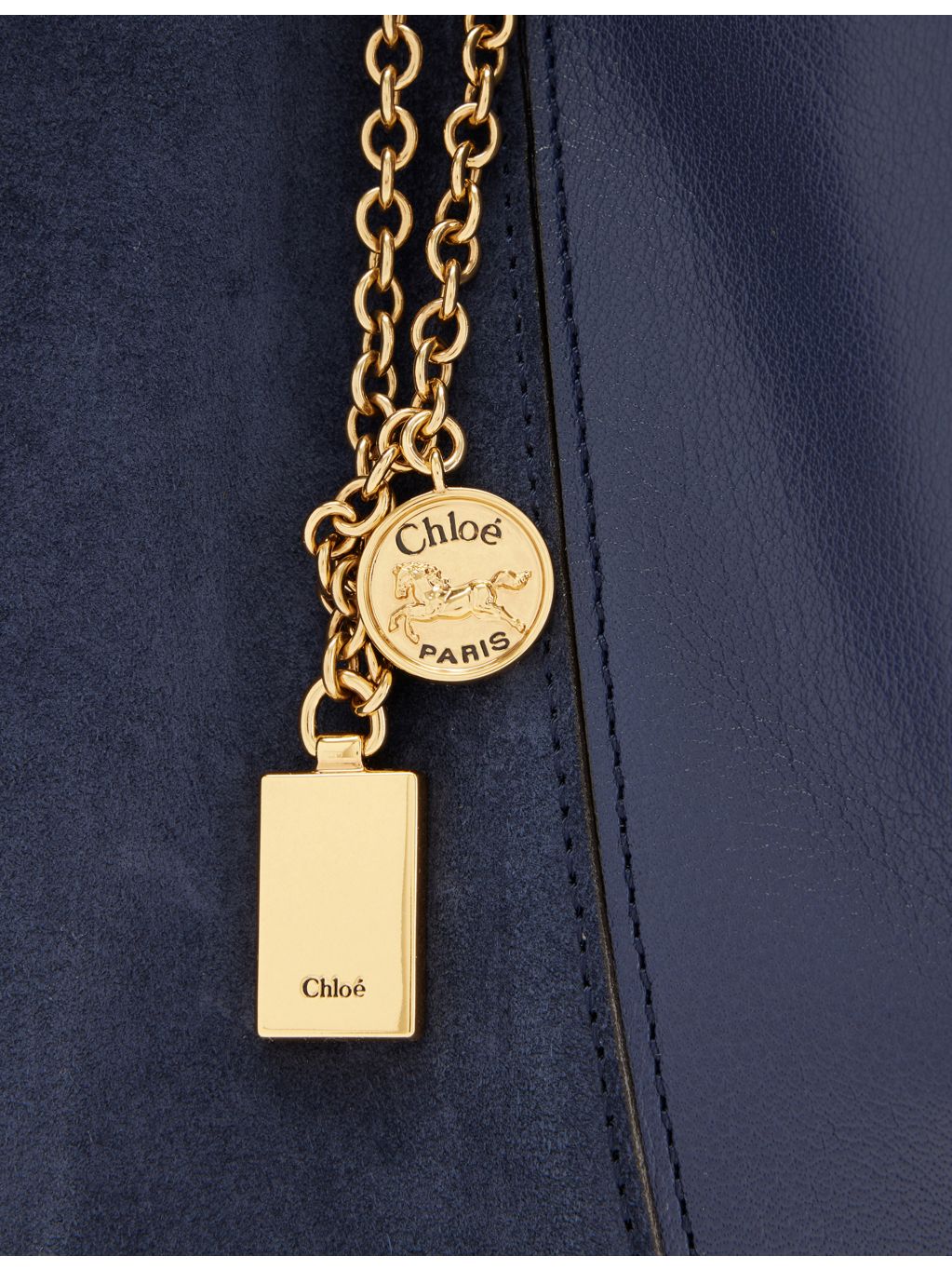 Chloé Spin leather tote bag with double handles - British brand