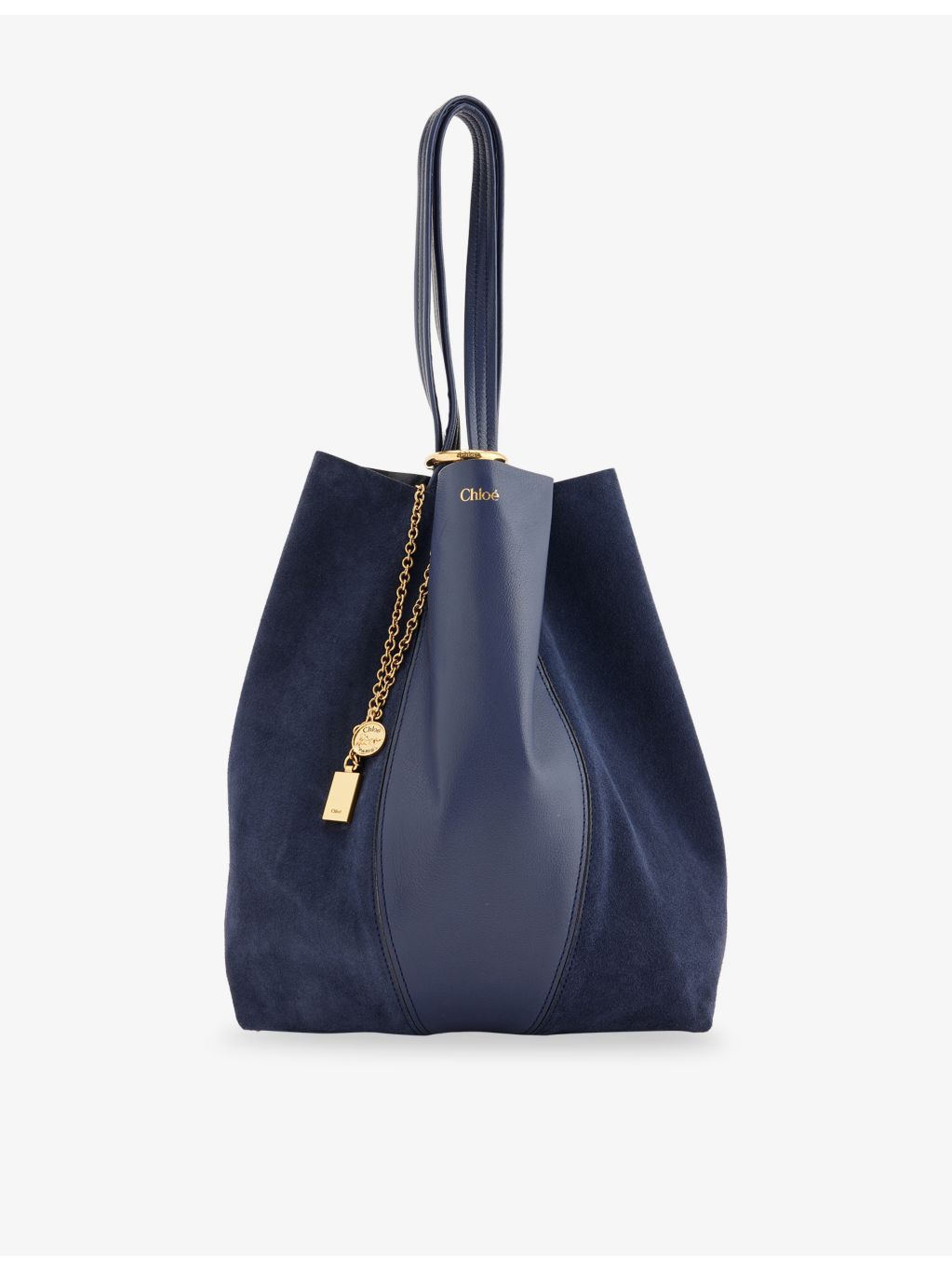 Chloé Spin leather tote bag with double handles - British brand