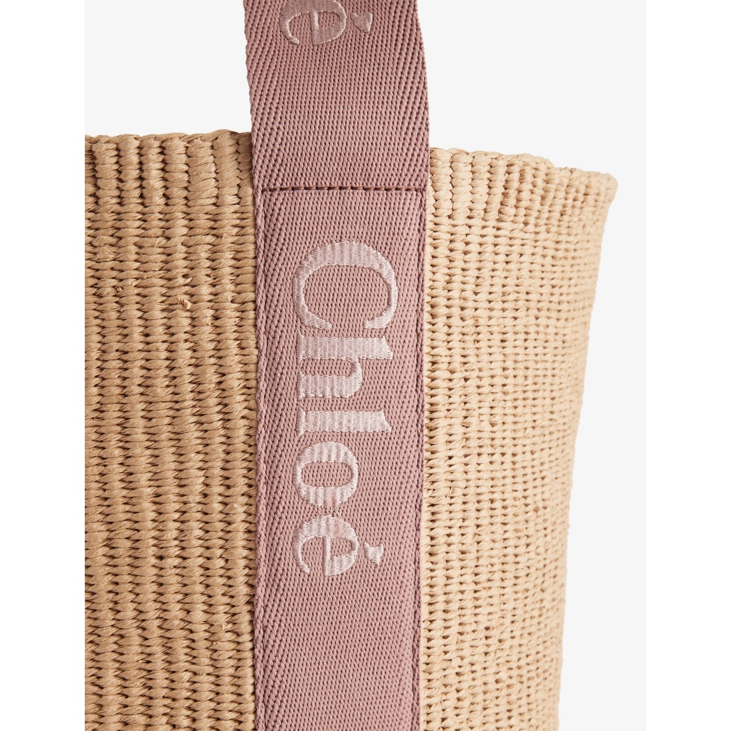 Chloé Woody large paper basket bag, imported from the UK