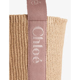 Chloé Woody large paper basket bag, imported from the UK