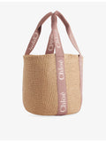 Chloé Woody large paper basket bag, imported from the UK