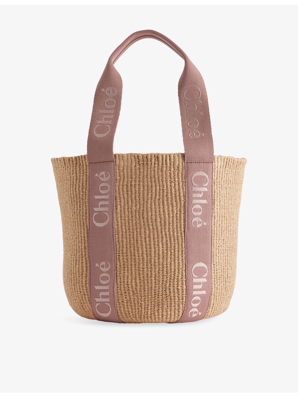 Chloé Woody large paper basket bag, imported from the UK