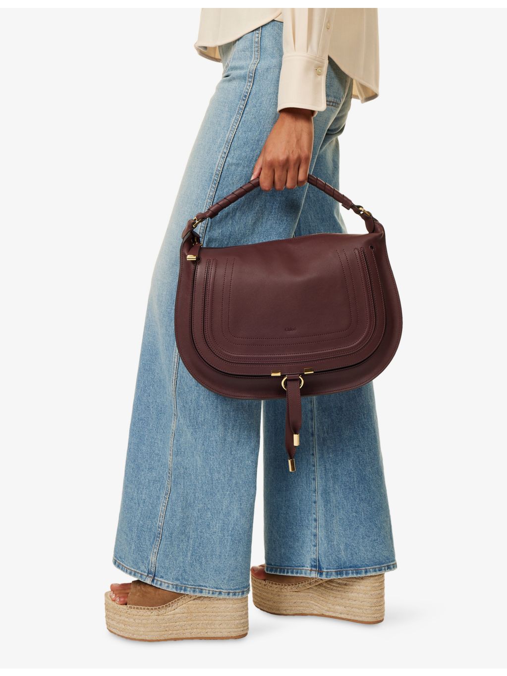 Chloé Marcie medium leather hobo bag, imported from the UK