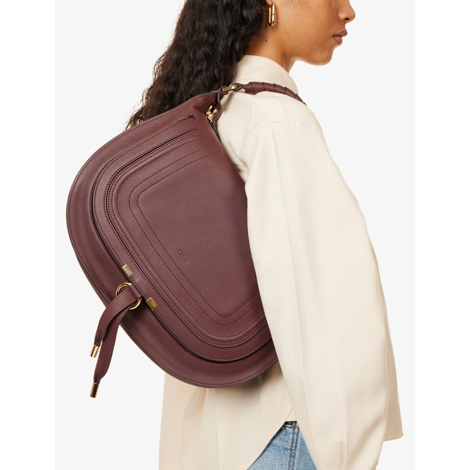 Chloé Marcie medium leather hobo bag, imported from the UK