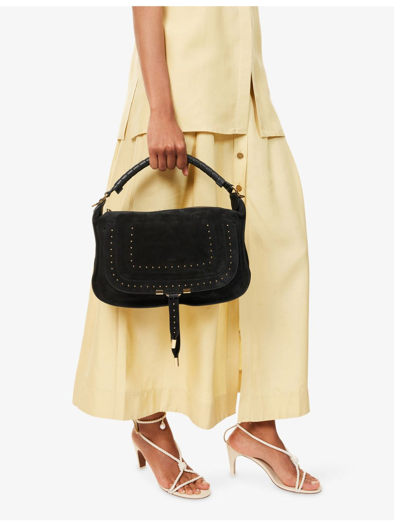 Chloé Marcie studded suede shoulder bag, UK version