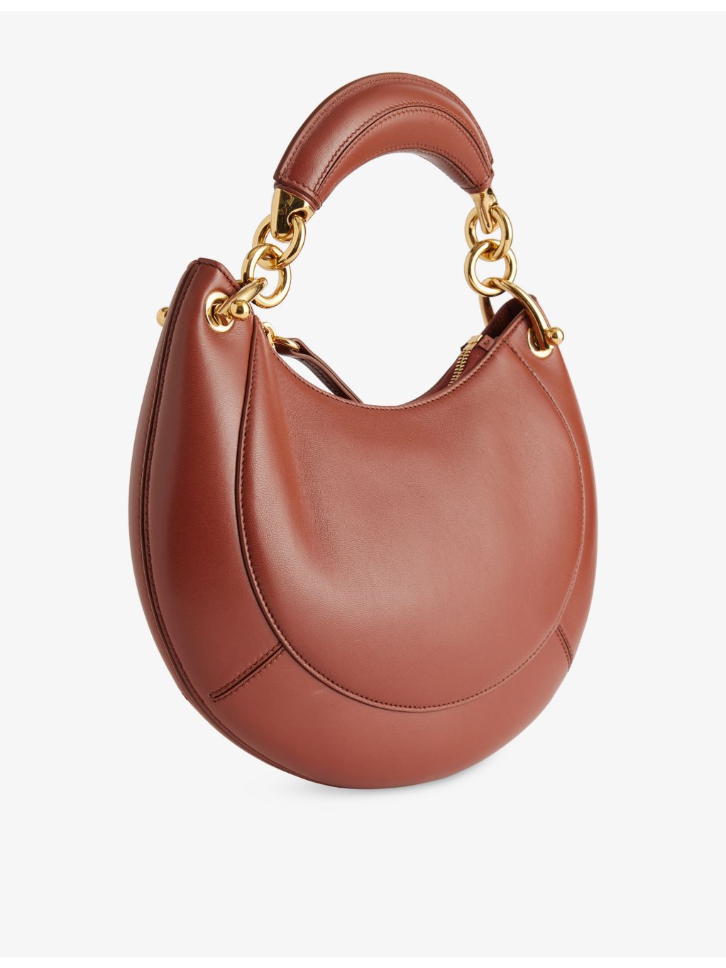 Chloé banana leather hobo bag with gold-tone hardware, imported from the UK