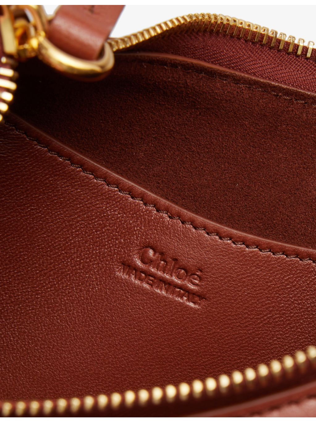 Chloé banana leather hobo bag with gold-tone hardware, imported from the UK