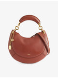 Chloé banana leather hobo bag with gold-tone hardware, imported from the UK