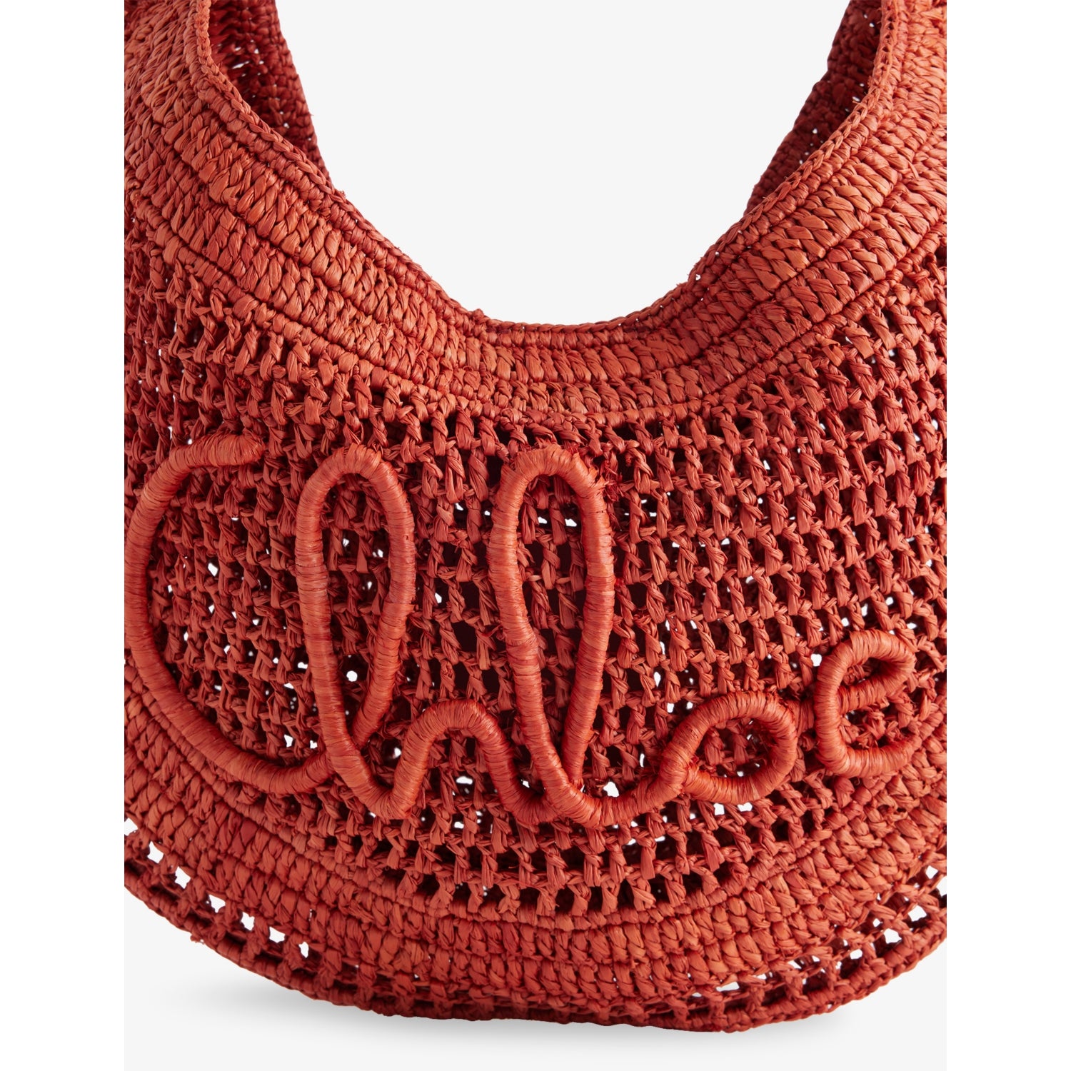 Chloé Summer Banana raffia hobo bag 36cm (British brand)