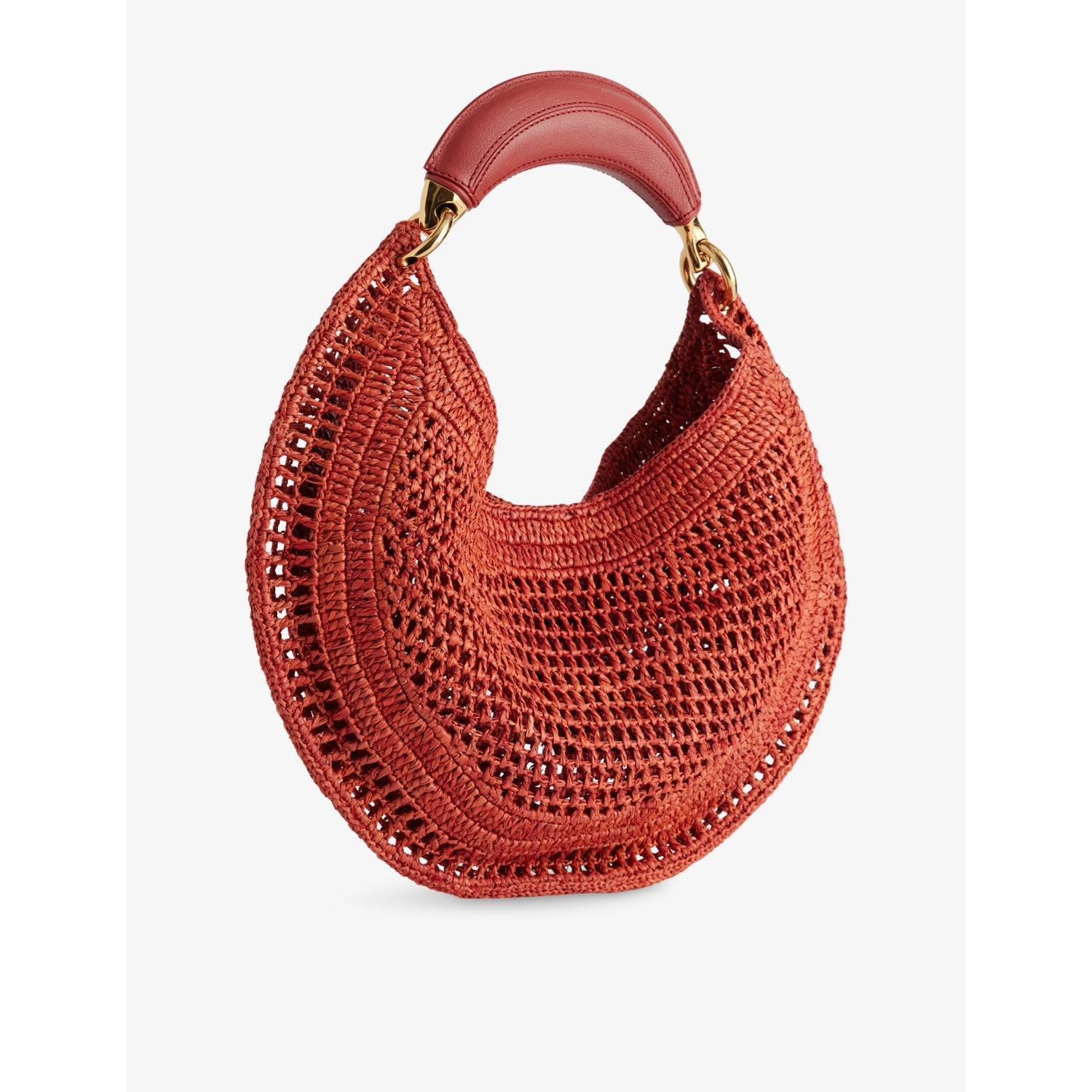 Chloé Summer Banana raffia hobo bag 36cm (British brand)