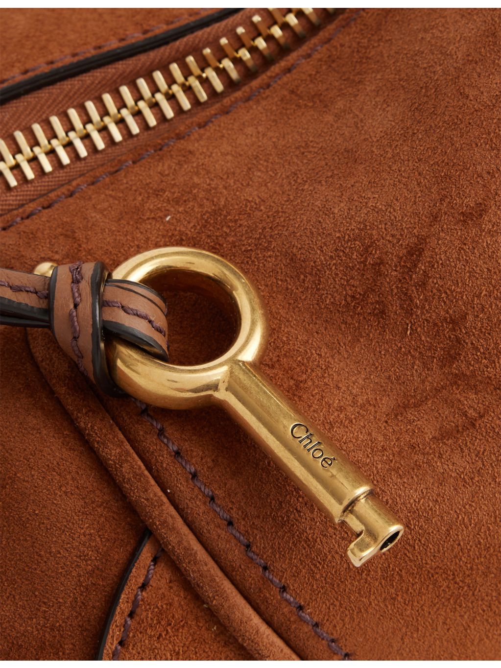 Chloé Paddington small suede shoulder bag, imported from the UK
