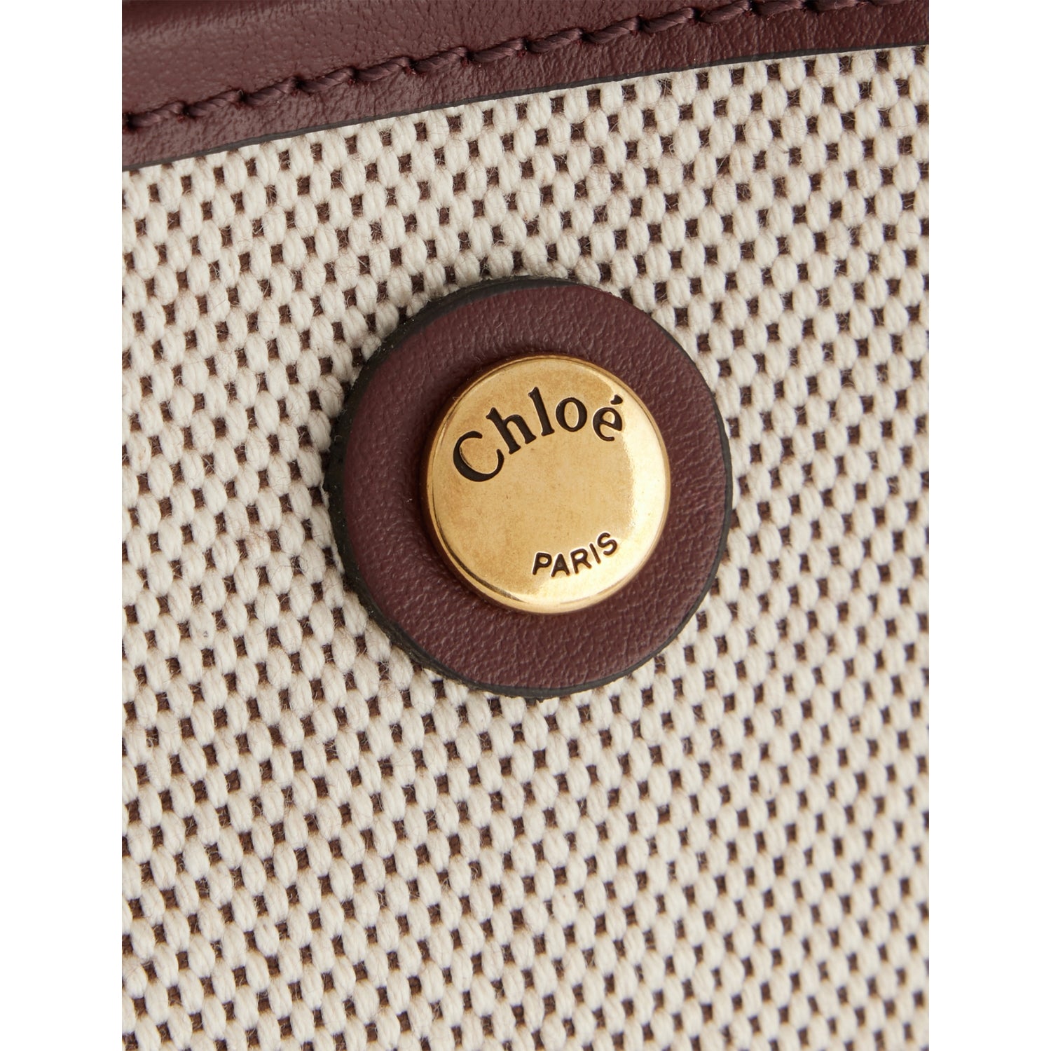 Chloé Clover small cotton-canvas tote bag, imported from the UK