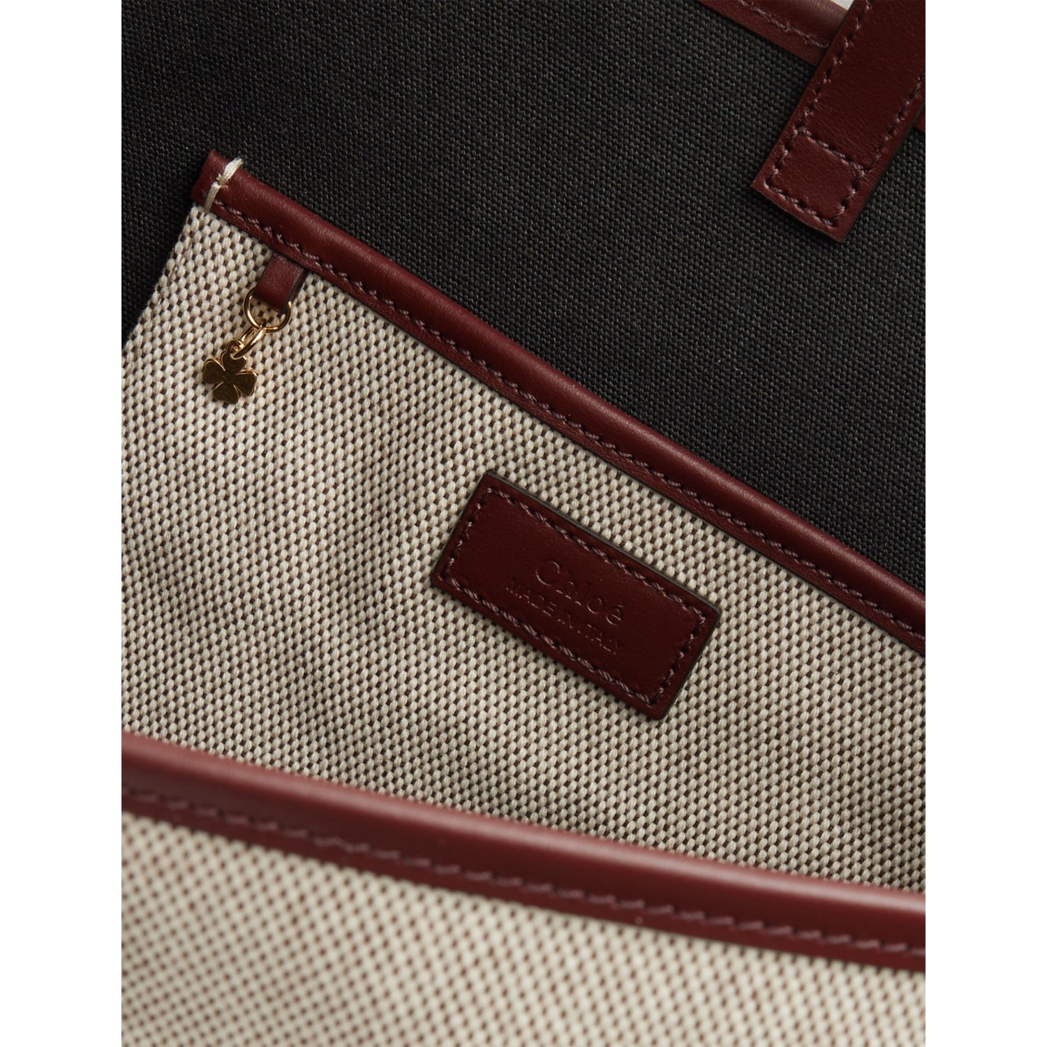 Chloé Clover small cotton-canvas tote bag, imported from the UK