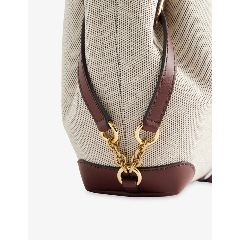 Chloé Clover small cotton-canvas tote bag, imported from the UK