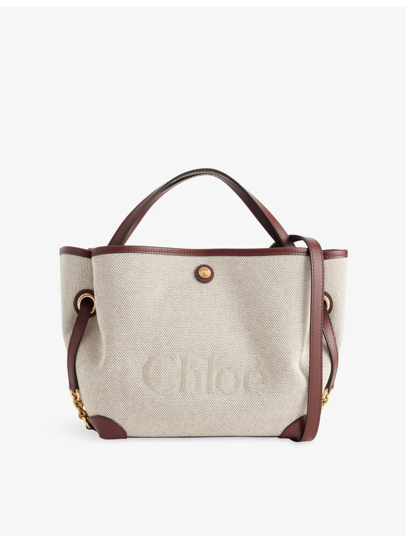 Chloé Clover small cotton-canvas tote bag, imported from the UK