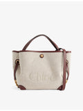 Chloé Clover small cotton-canvas tote bag, imported from the UK