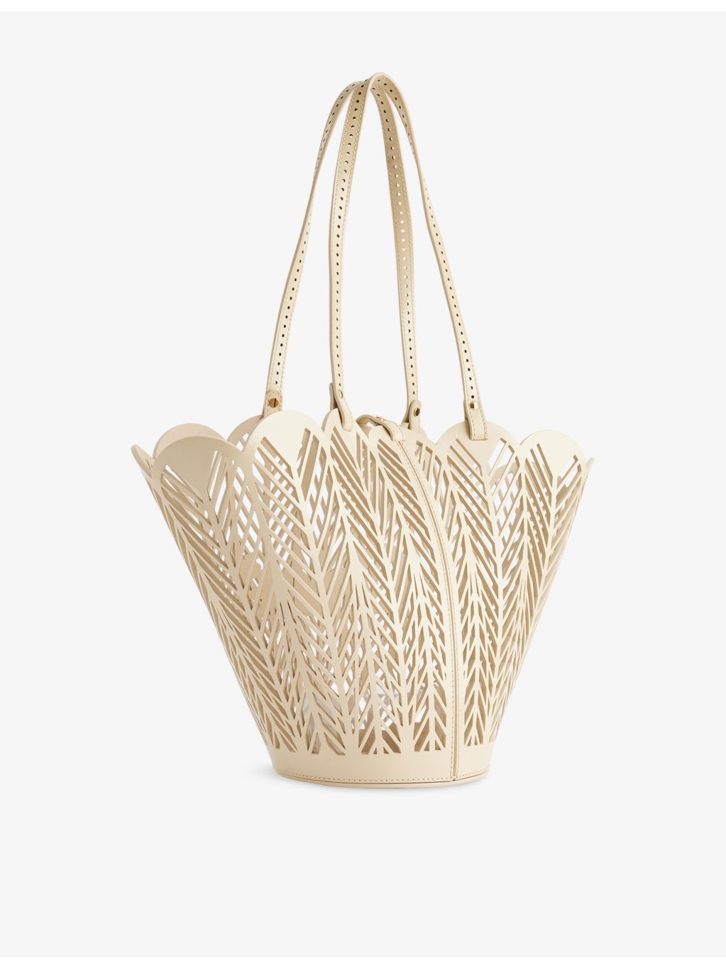 Chloé Soleil leather basket bag, imported from the UK
