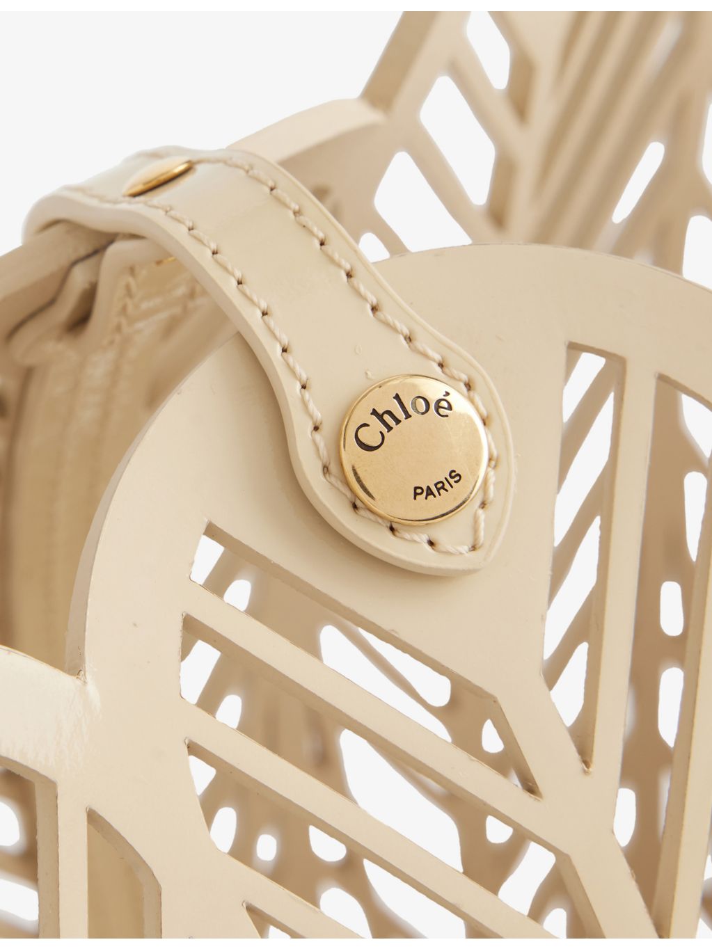 Chloé Soleil leather basket bag, imported from the UK