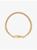 Chloé triple chain brass necklace in polished finish, UK version