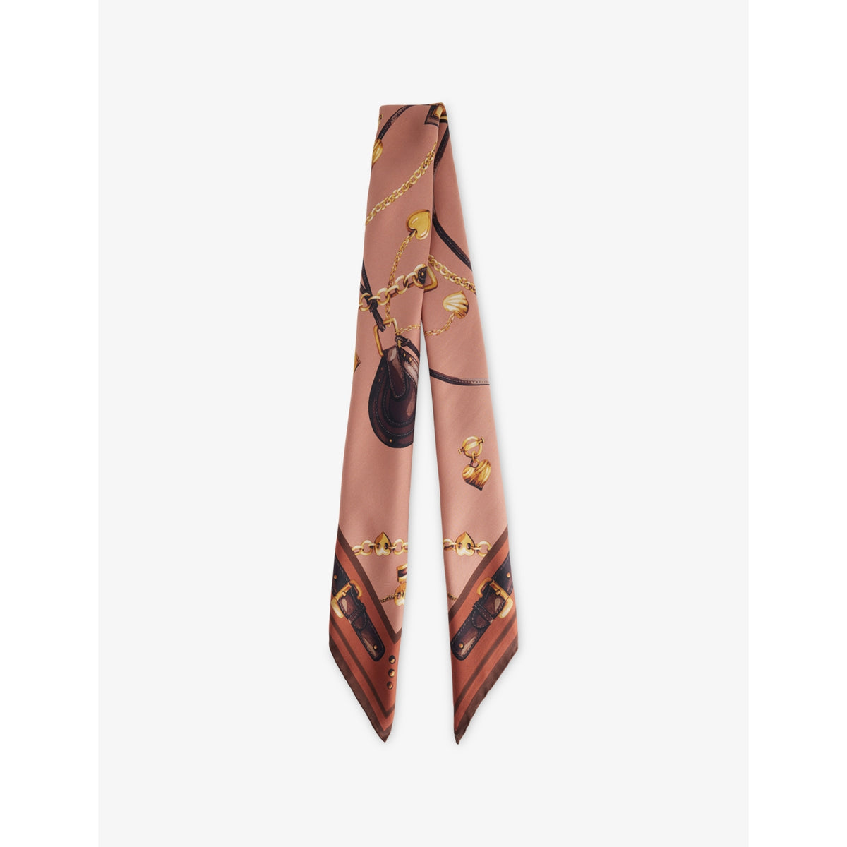 Chloé Paddington printed silk scarf 7cm x 120cm - British product