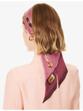 Chloé silk scarf with Paddington print, 7cm by 120cm - British product