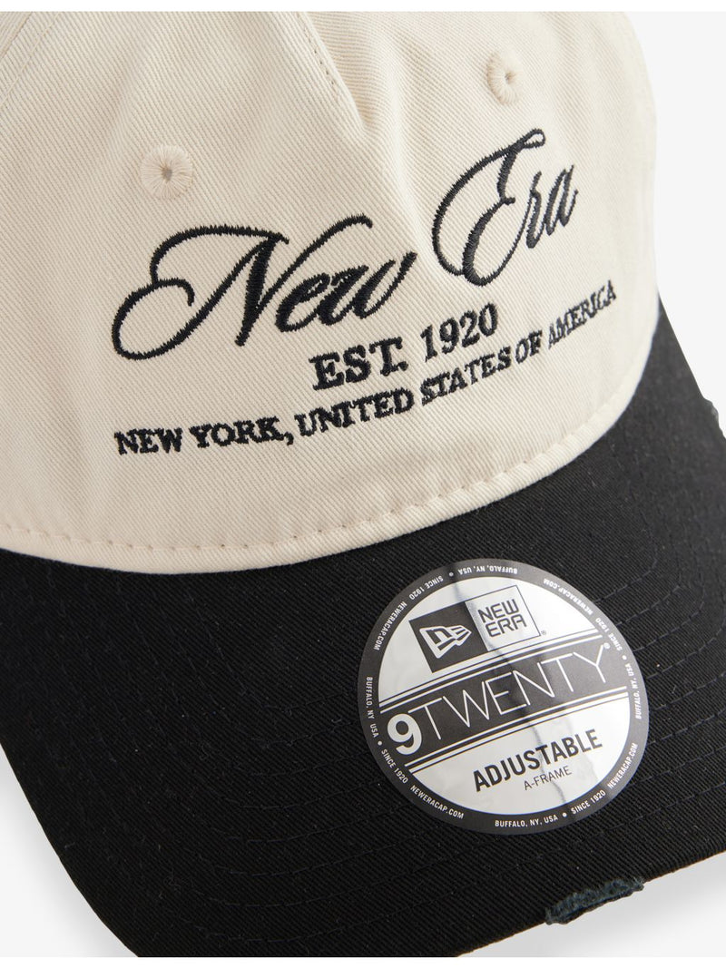 New Era 9TWENTY distressed cotton cap (British brand)
