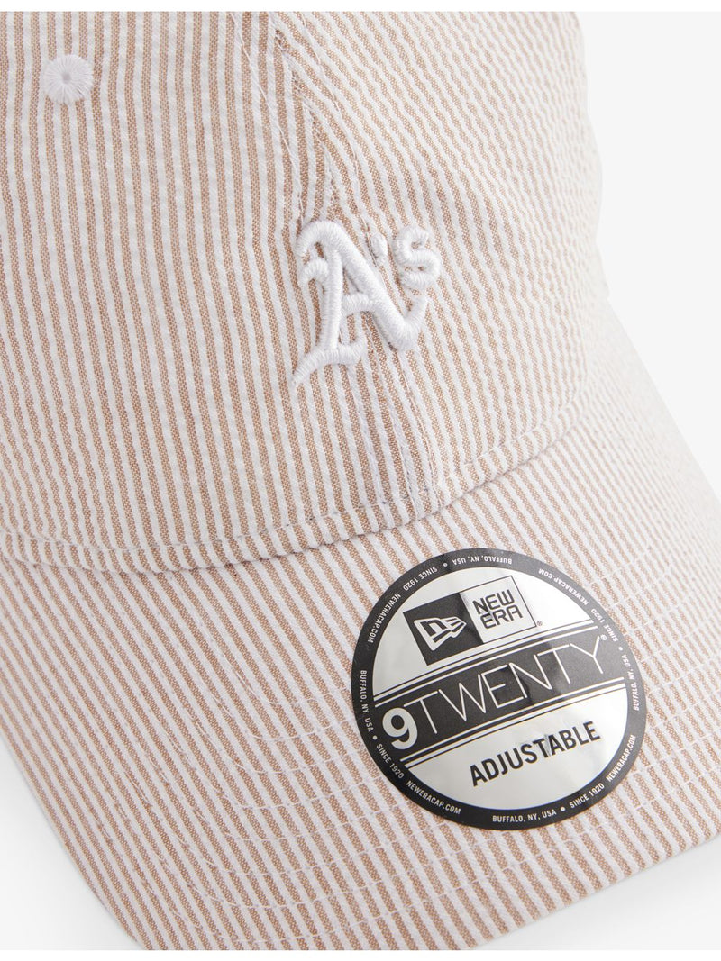 New Era 9TWENTY Athletics MLB seersucker cap, imported from the UK