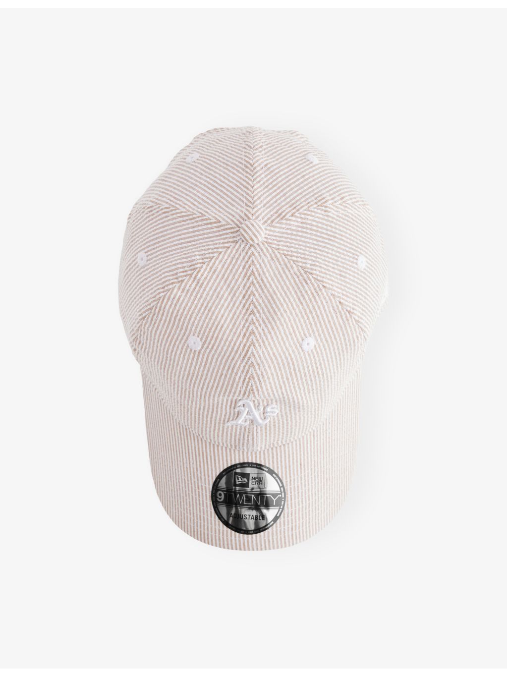 New Era 9TWENTY Athletics MLB seersucker cap, imported from the UK