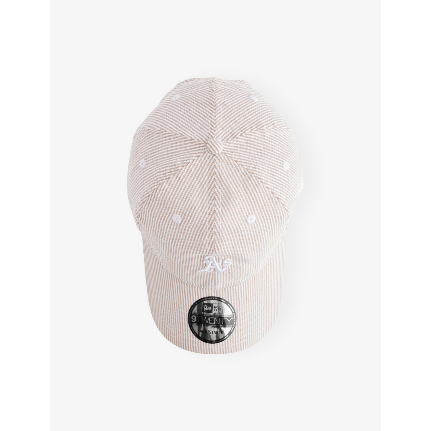 New Era 9TWENTY Athletics MLB seersucker cap, imported from the UK