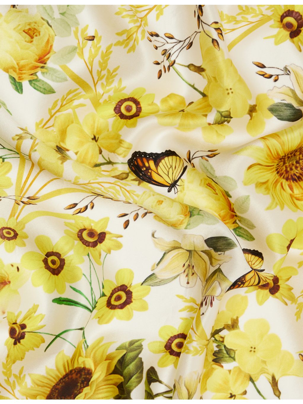 Lapin House x Mary Katrantzou silk scarf botanical print, UK version