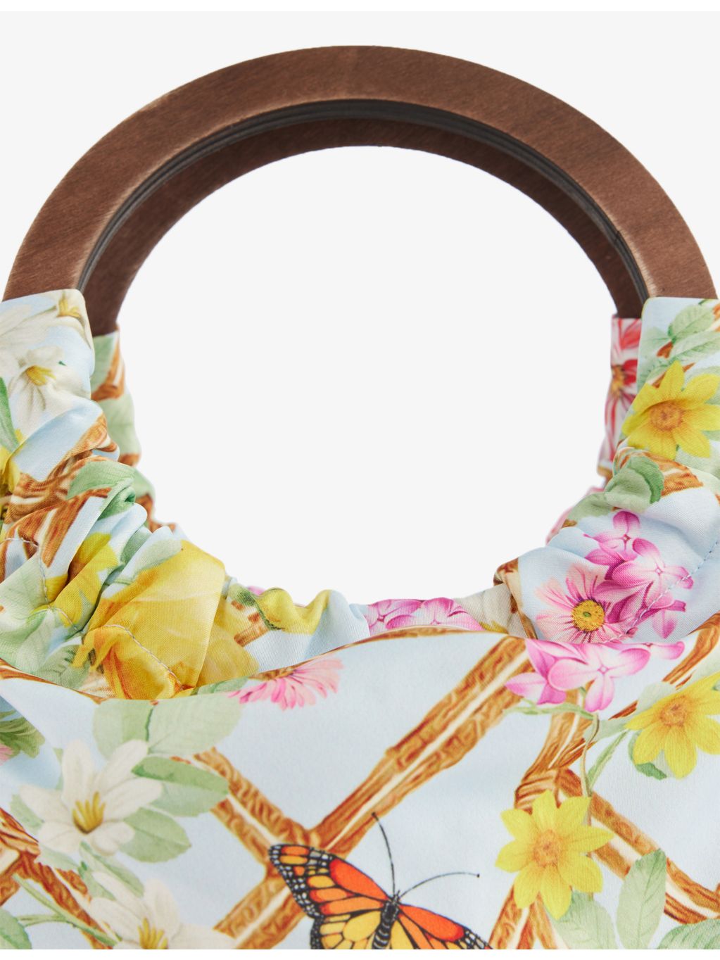 Lapin House botanical-print canvas shoulder bag (British brand)