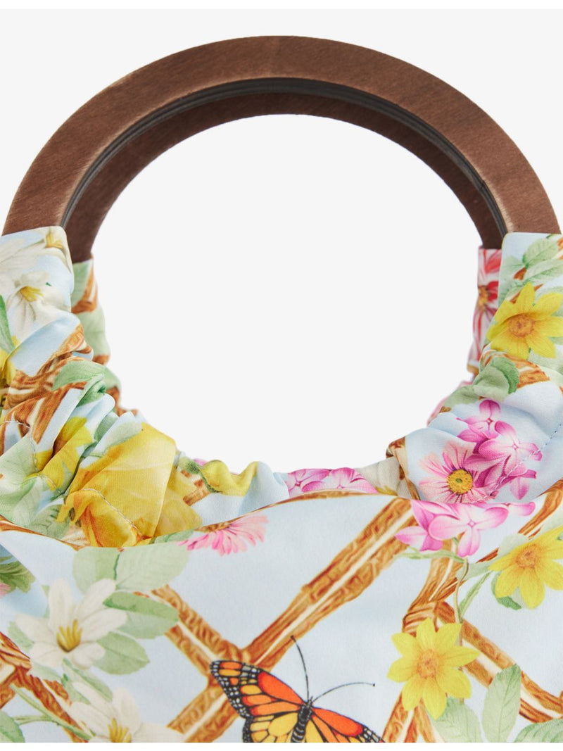 Lapin House botanical-print canvas shoulder bag (British brand)