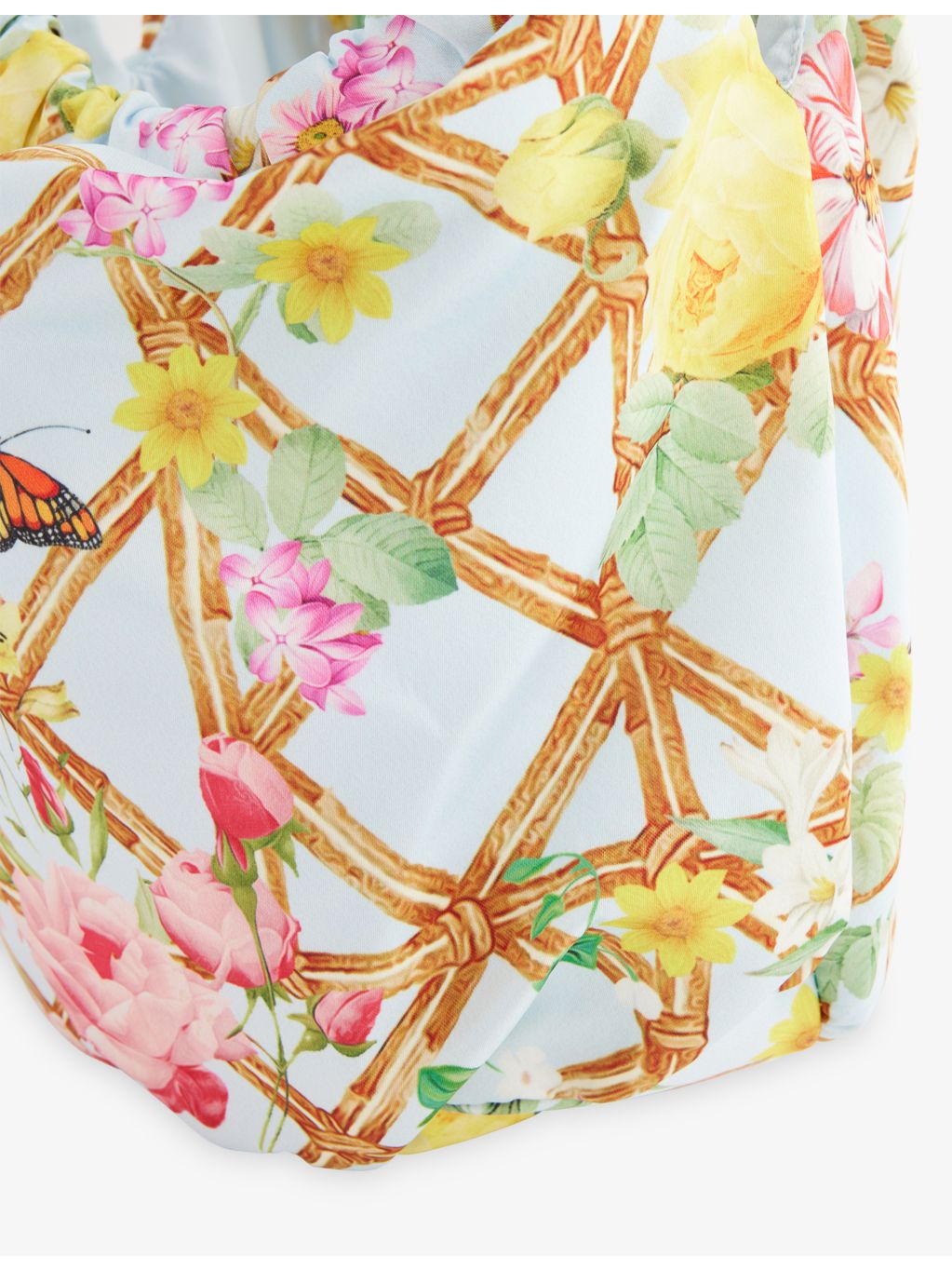 Lapin House botanical-print canvas shoulder bag (British brand)