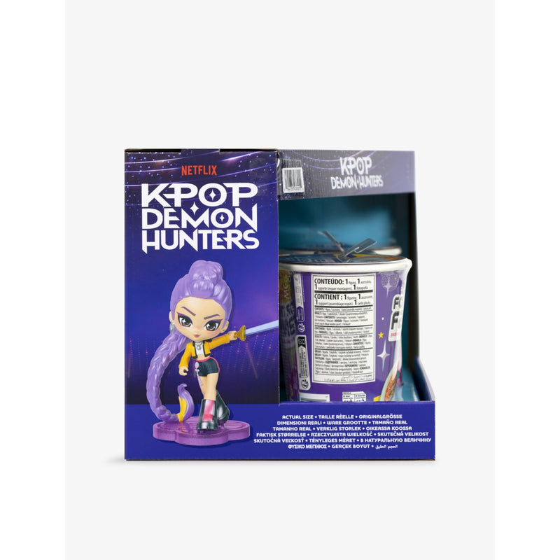 Netflix K-Pop Demon Hunters ramen cup with collectible figure (British brand)