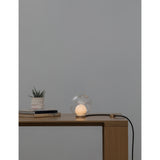 Bocci glass lamp in opaque beige with 102mm sphere, UK version