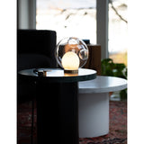 Bocci glass lamp in opaque beige with 102mm sphere, UK version