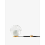 28t Opaque Beige 1 Glass Lamp - CLEAR