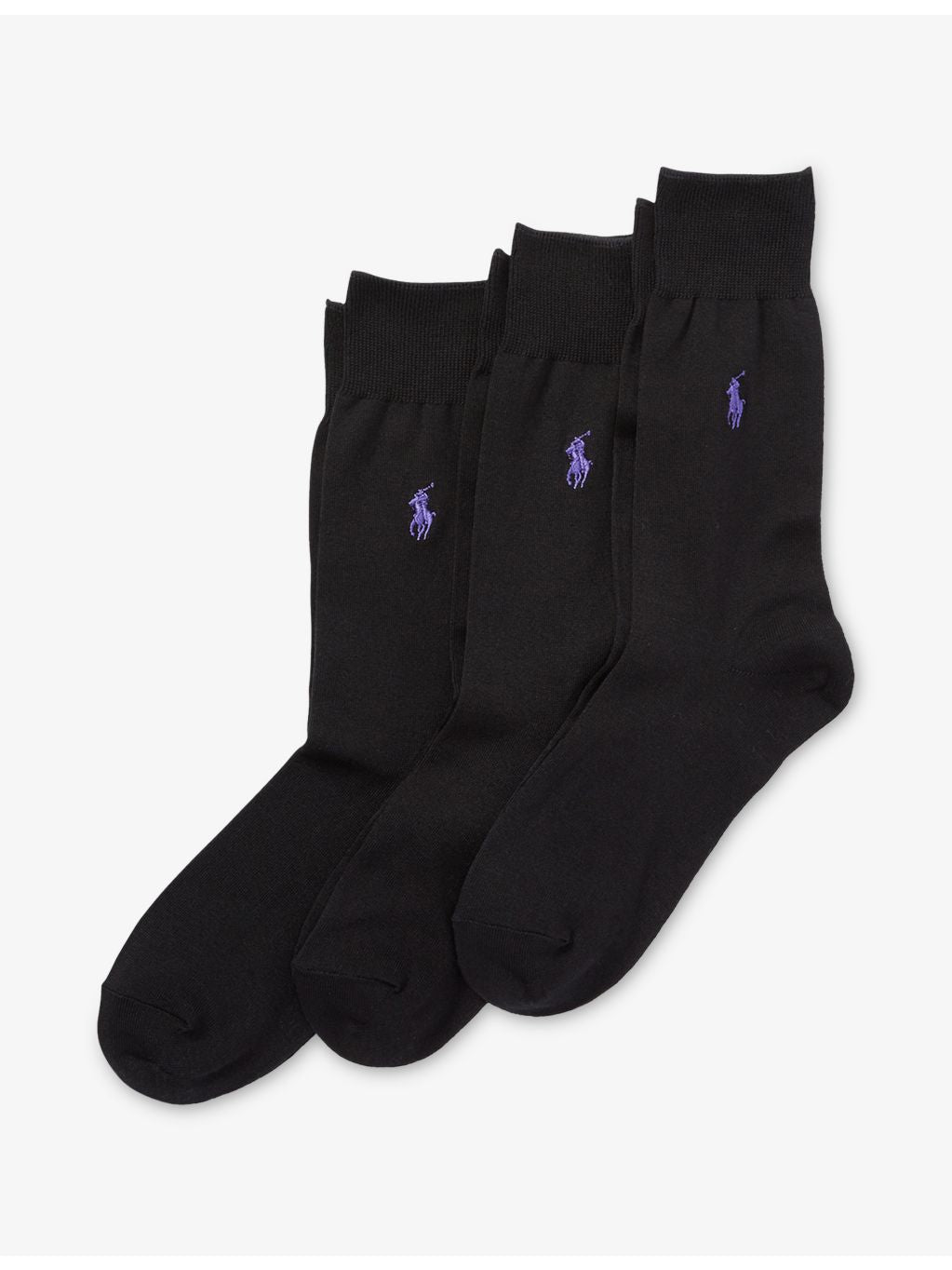 Polo Ralph Lauren set of three cotton-blend socks, imported from the UK