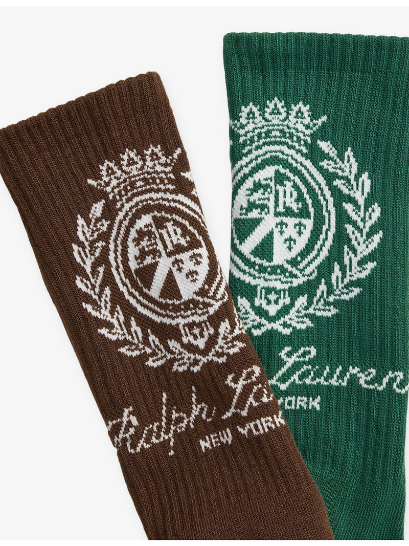 Polo Ralph Lauren pack of six stretch-woven crew socks - British product