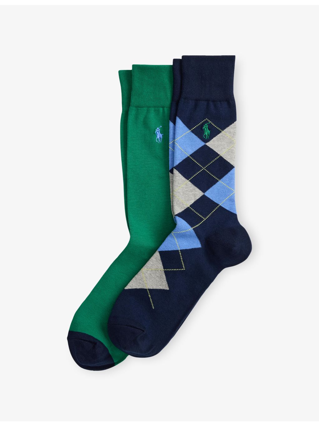 Polo Ralph Lauren cotton-blend crew socks pack of two (British brand)
