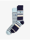 Polo Ralph Lauren stripe-pattern crew socks two-pack (British brand)