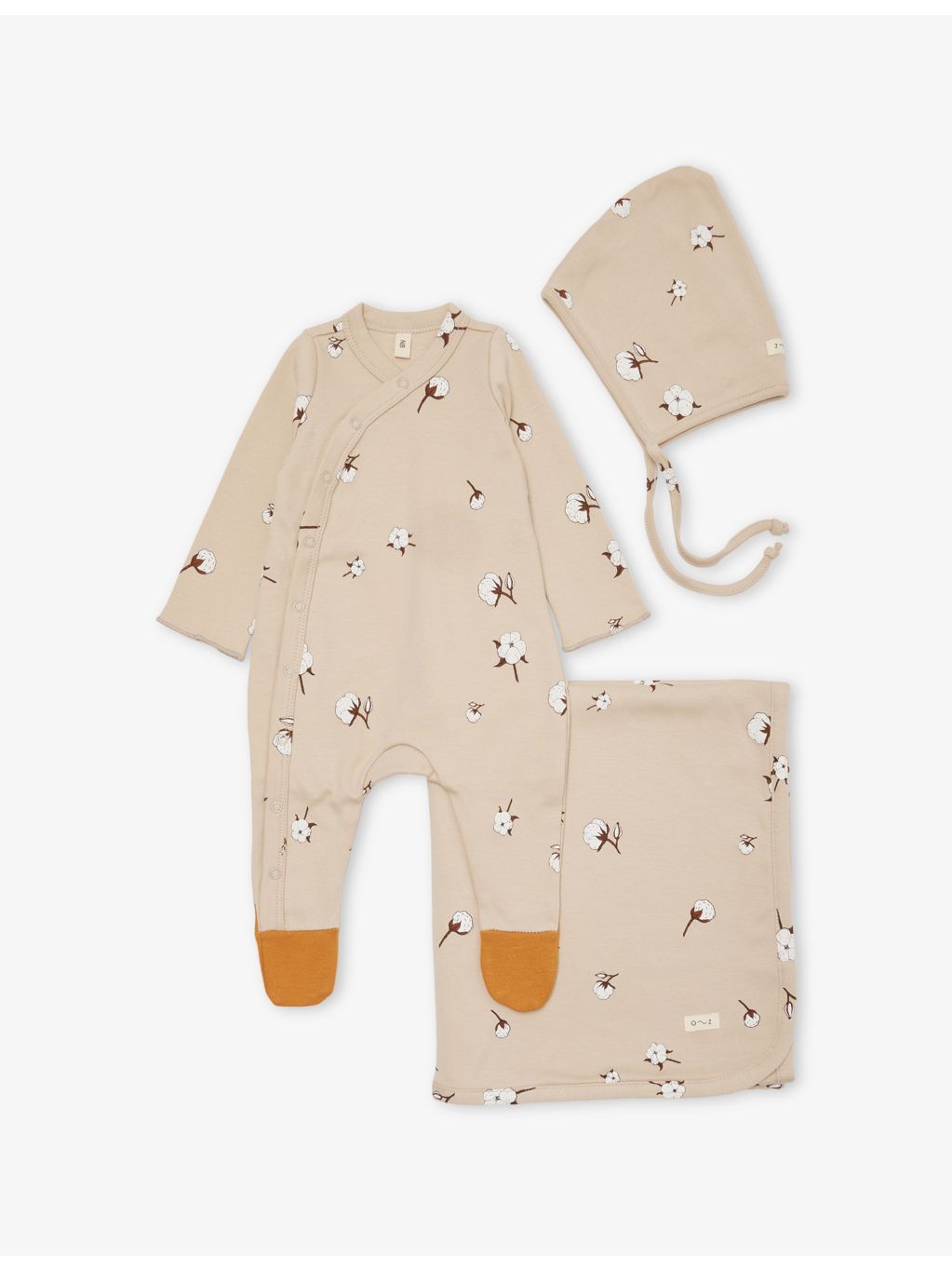 Cottonfield 3-piece jersey set newborn 0-3 months, imported from the UK