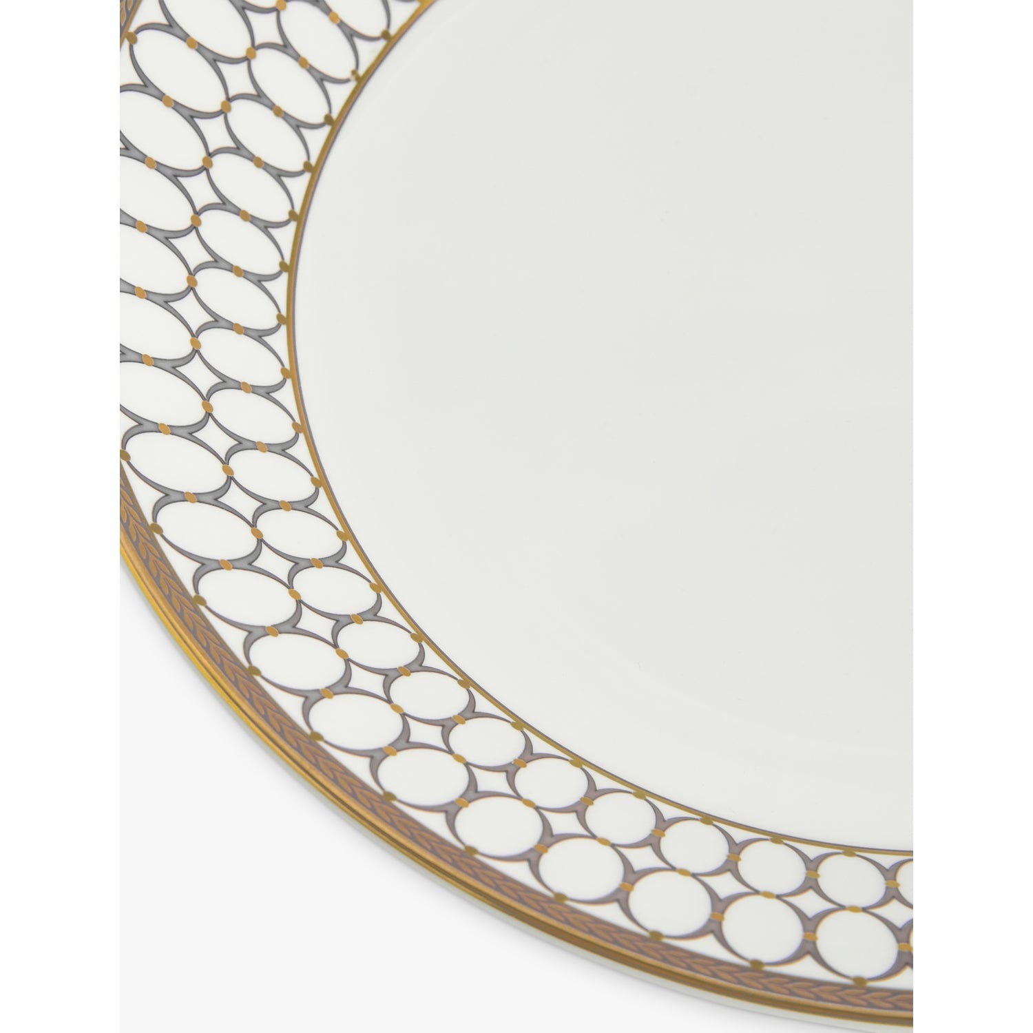 Wedgwood Renaissance Grey bone china deep plate 27cm - British product