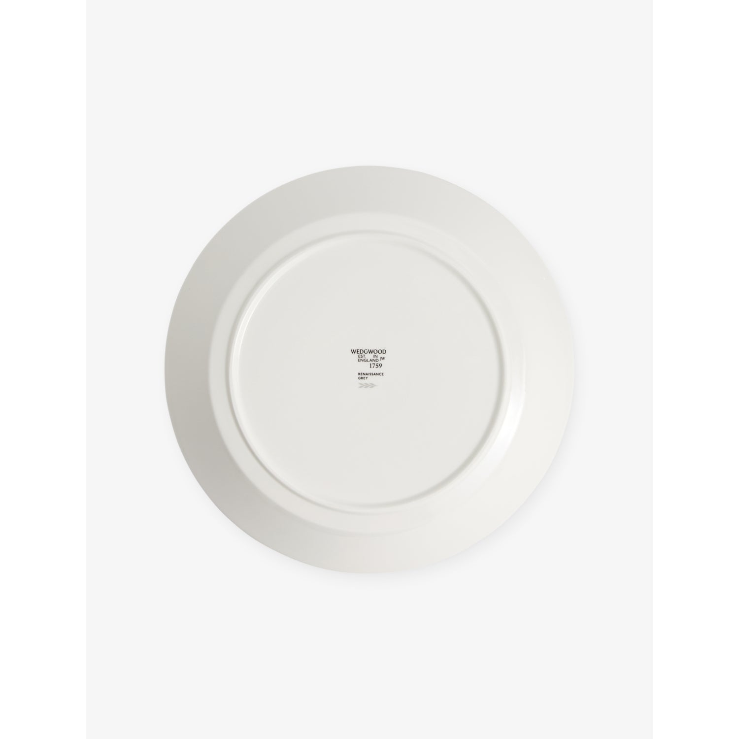 Wedgwood Renaissance Grey bone china deep plate 27cm - British product