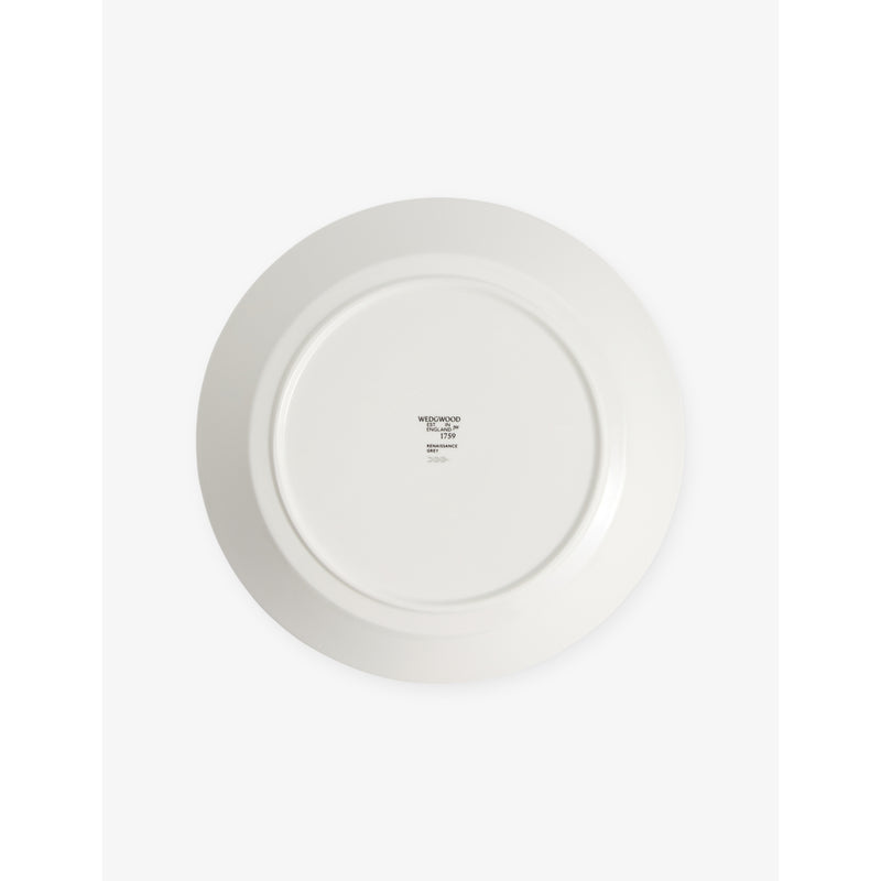 Wedgwood Renaissance Grey bone china deep plate 27cm - British product