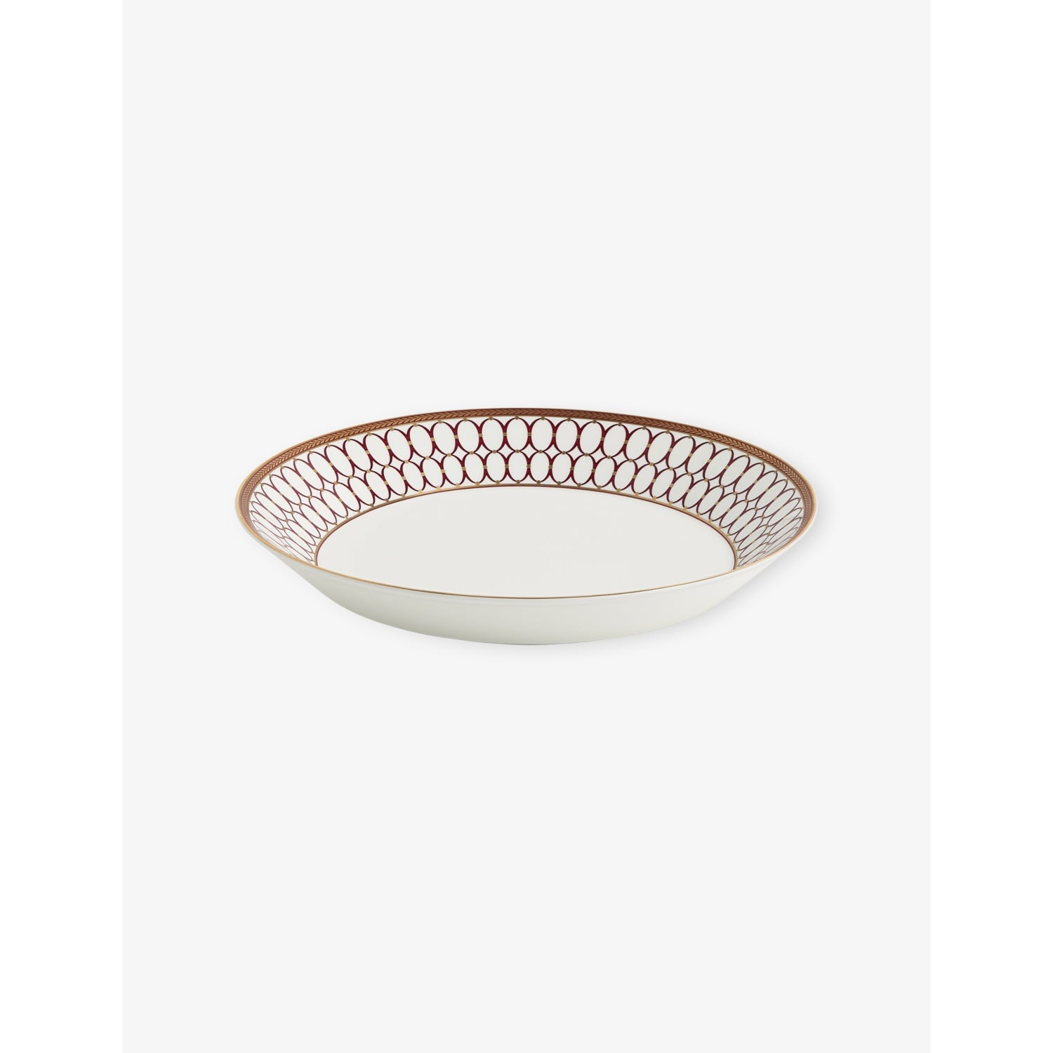 Wedgwood Renaissance Red bone china deep plate 27cm - British product