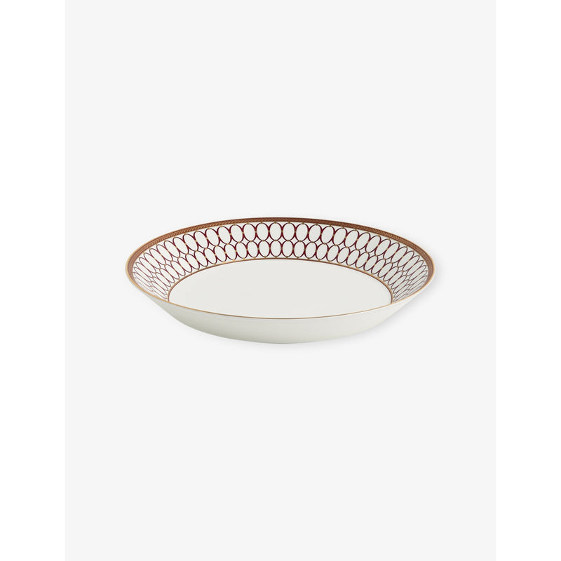 Wedgwood Renaissance Red bone china deep plate 27cm - British product