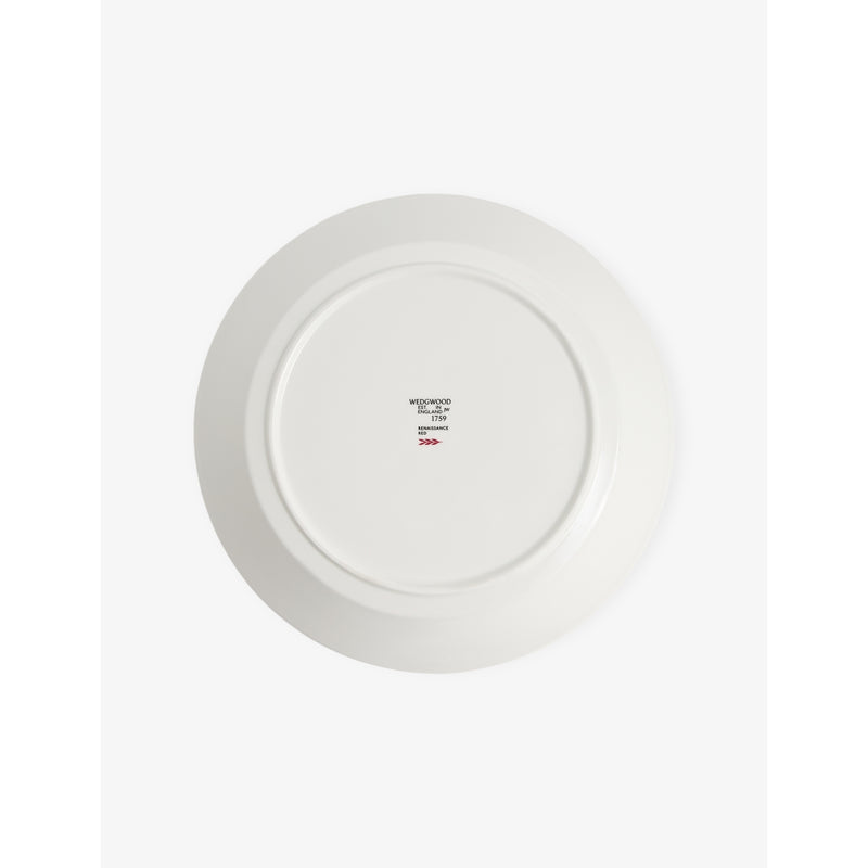 Wedgwood Renaissance Red bone china deep plate 27cm - British product