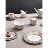 Wedgwood Renaissance Grey bone-china mug with lid (British brand)